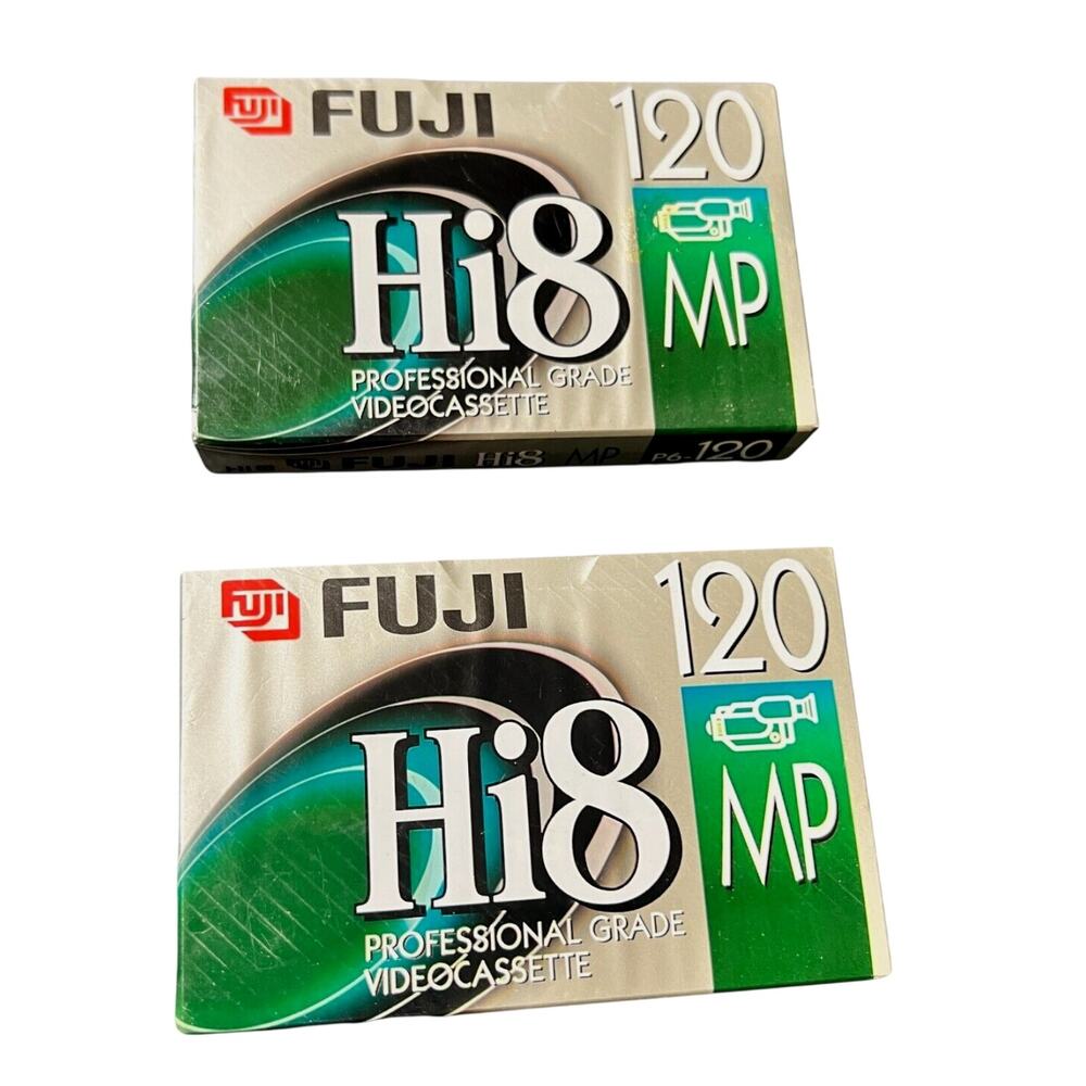FujiFilm Hi8 MP120 Professional Video Tapes Blank Sealed Lot of 2